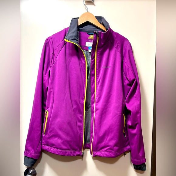 Columbia Purple Jacket Water-Resistant Fitted - Picture 1 of 5